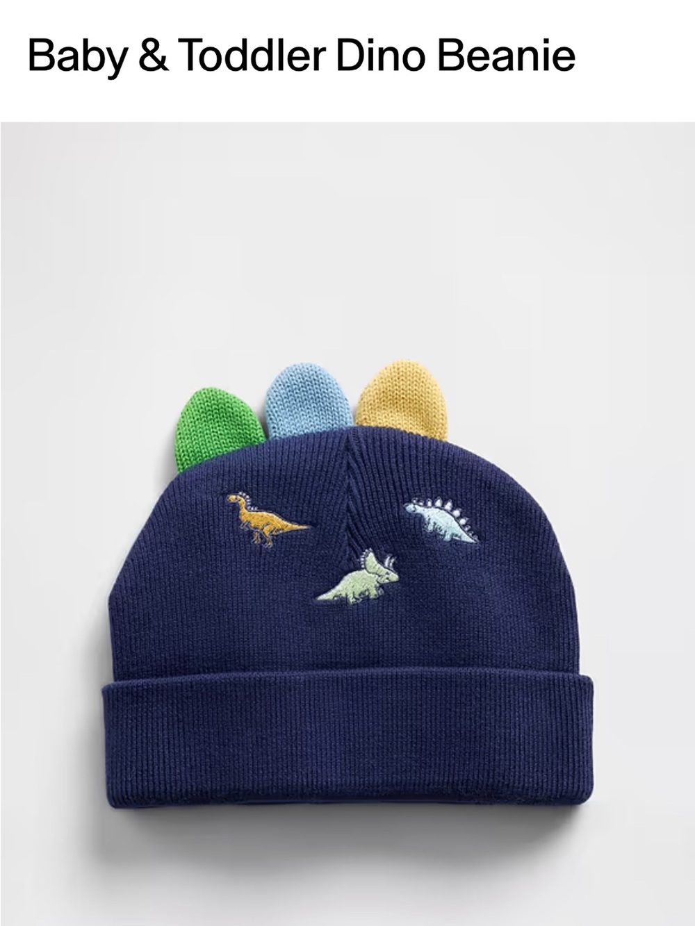GAP Baby & Toddler Navy Dino Beanie, NWT